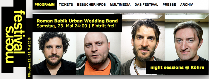 Roman Babik Urban Wedding Band Jazz Festival Moers
